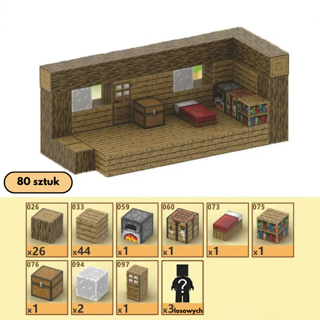 Dřevěný dům + 3x FIGURKY ZDARMA