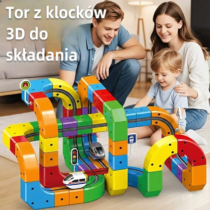 Magnetyczne klocki - konstruktor kolejek