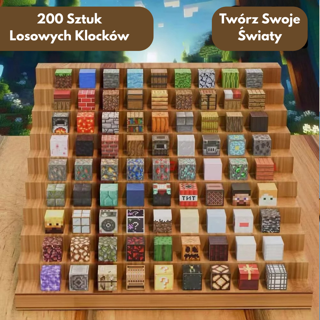 Magnetické Minecraftové kostky