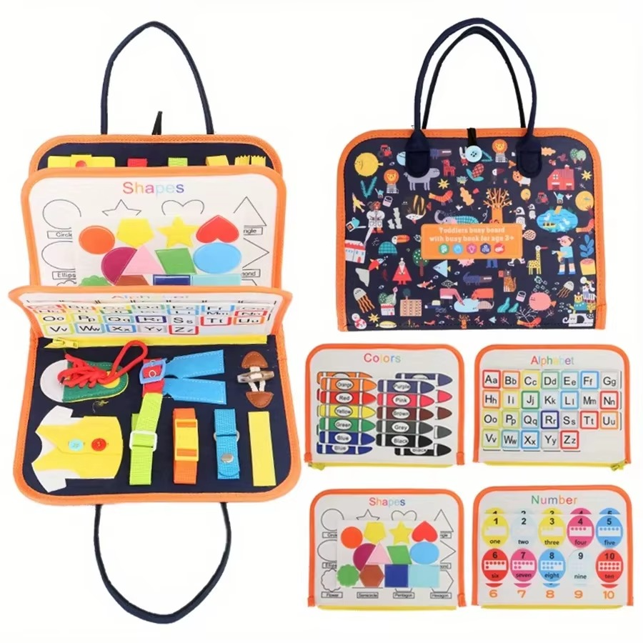 Edukacyjna Walizka Busy Book – Kreatywna Nauka Angielskiego dla Dzieci